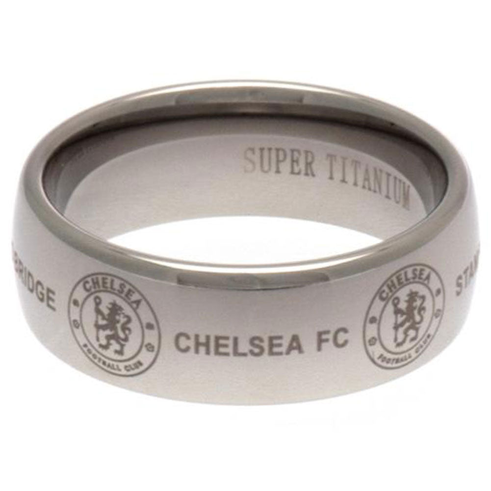 Chelsea FC Super Titanium Ring Medium - Jewellery at Gift Moments