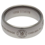 Chelsea FC Super Titanium Ring Small - Official Licensed Product - Jewellery at Gift Moments