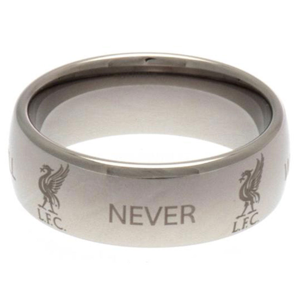 Liverpool FC Super Titanium Crest Ring: 2 - Jewellery By Liverpool