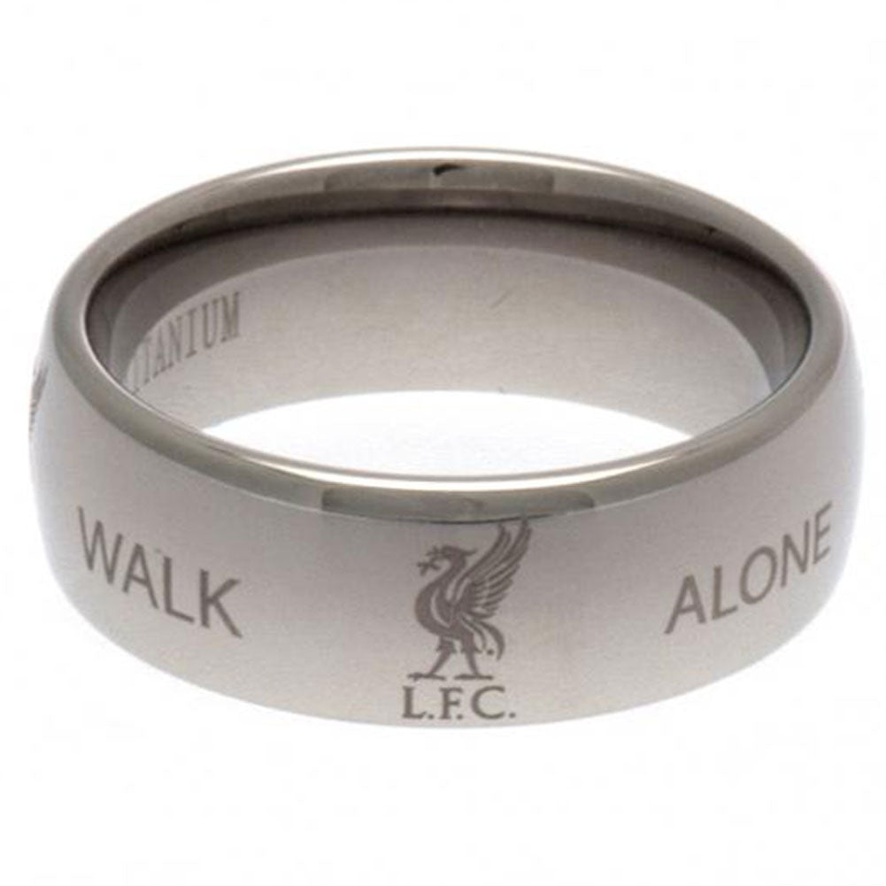 Liverpool FC Super Titanium Crest Ring: 3 - Jewellery By Liverpool