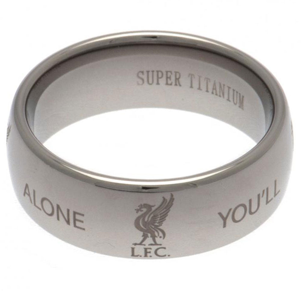 Liverpool FC Super Titanium Crest Ring: 1 - Jewellery By Liverpool