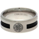 Celtic FC Black Inlay Ring Small - Jewellery at Gift Moments