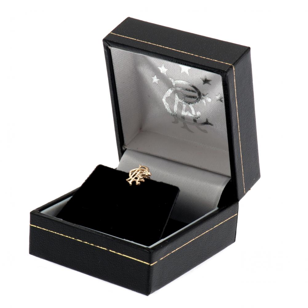 Rangers FC 9ct Gold Crest Earrings - Jewellery at Gift Moments