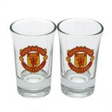 Manchester United FC 2pk Shot Glass Set - Glassware at Gift Moments