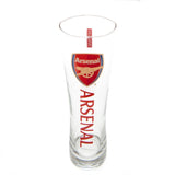 Arsenal FC Tall Beer Glass - Pilsner Style Pint - Glassware at Gift Moments