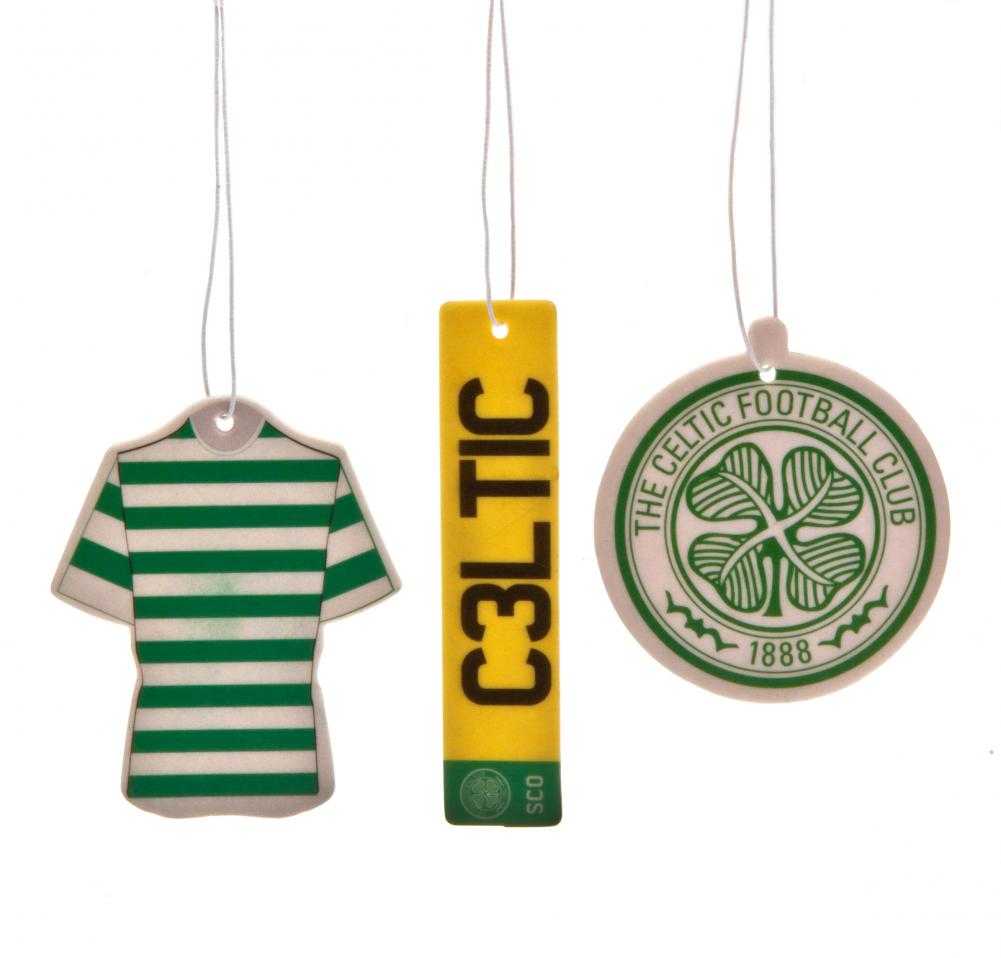 Celtic FC 3pk Air Freshener Set - Car Accessories at Gift Moments