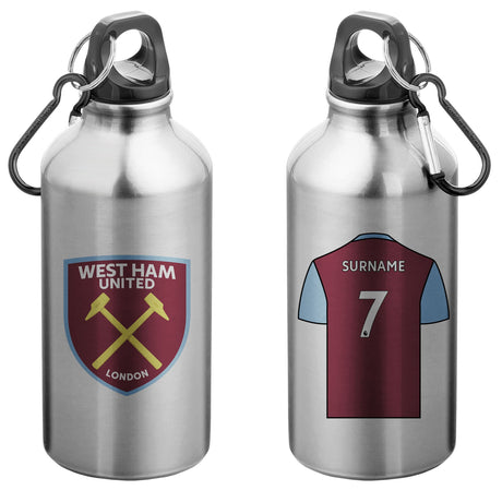 Personalised West Ham United FC Aluminium Water Bottle - Water Bottles at Gift Moments