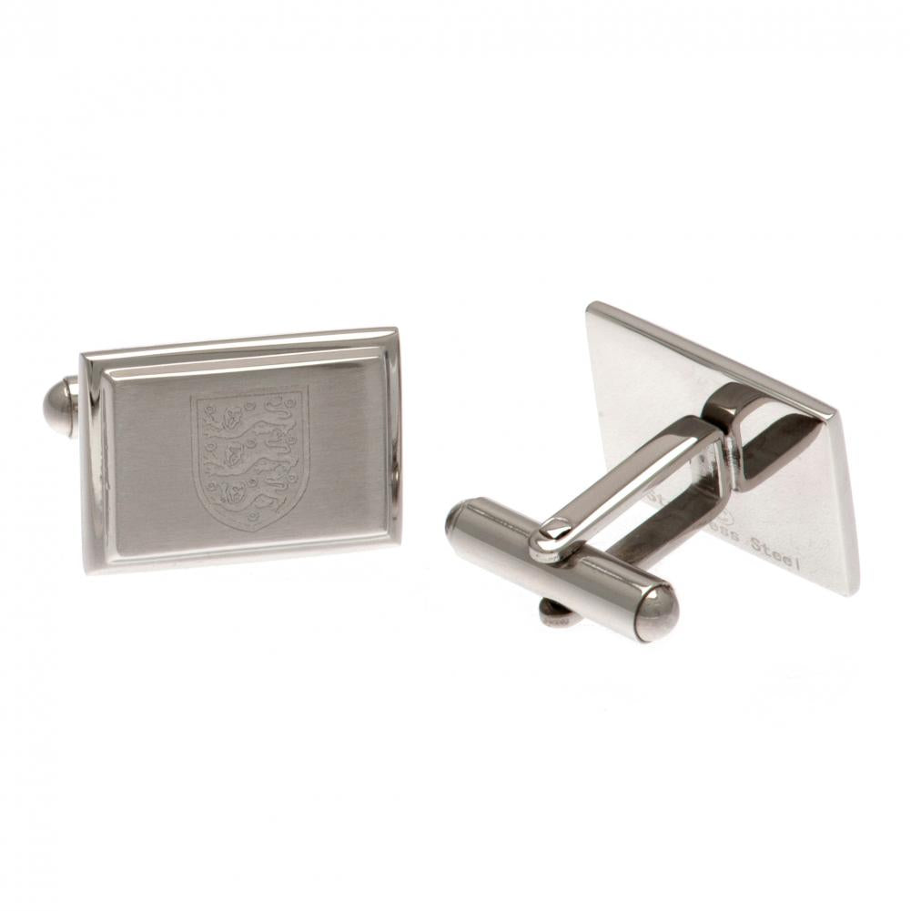 England FA Stainless Steel Cufflinks - Elegant Accessories for Fans - Cufflinks & Tie Slides at Gift Moments