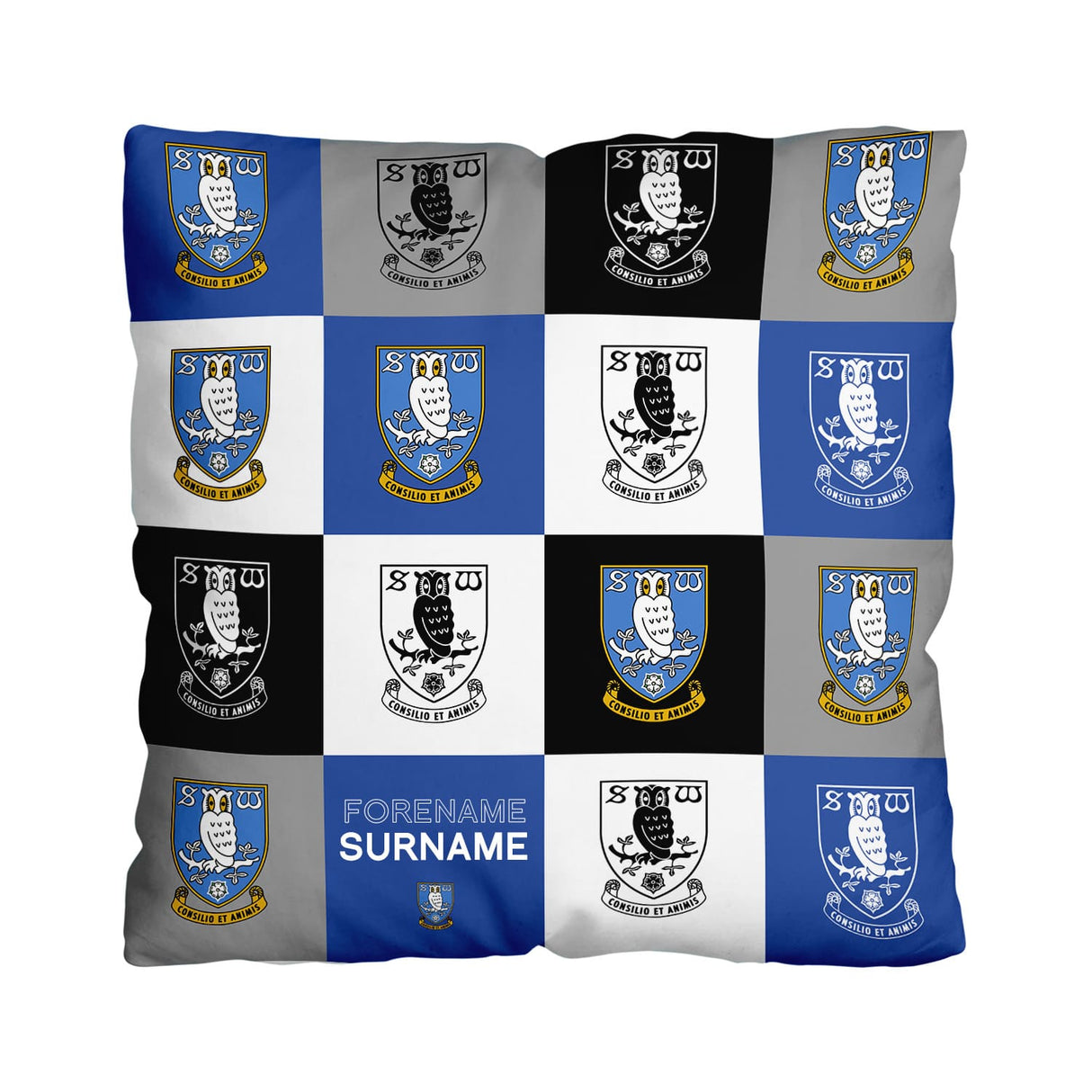 Sheffield Wednesday FC Chequered 18’’ Cushion: 1 - Cushions By Sheffield Wednesday