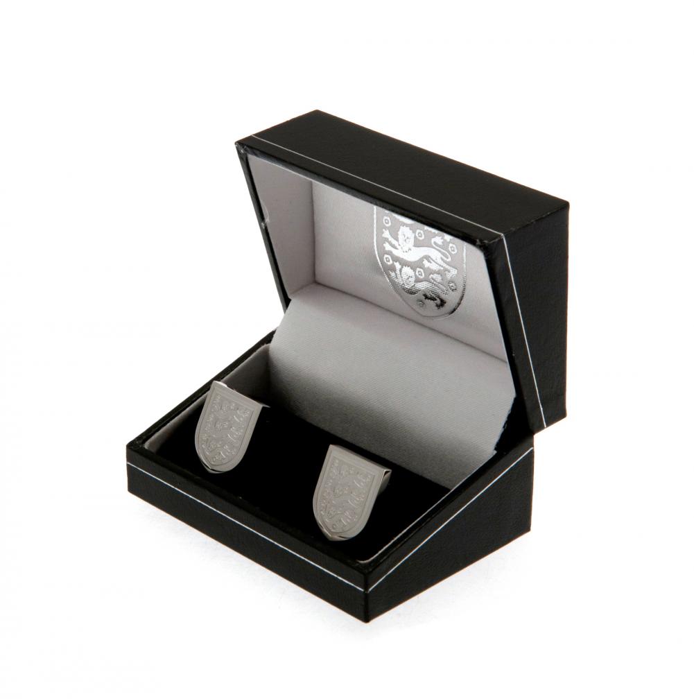 England FA Stainless Steel Formed Cufflinks - Cufflinks & Tie Slides at Gift Moments