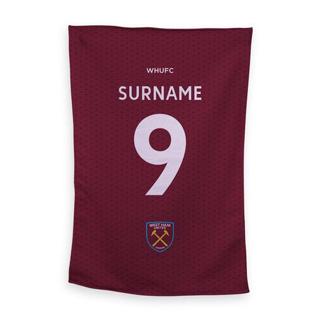 Personalised West Ham United FC Shirt Tea Towel - Tea Towels at Gift Moments