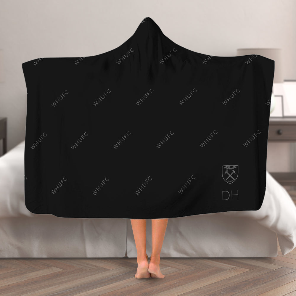 Personalised West Ham United FC Adult Hooded Blanket - Blankets at Gift Moments