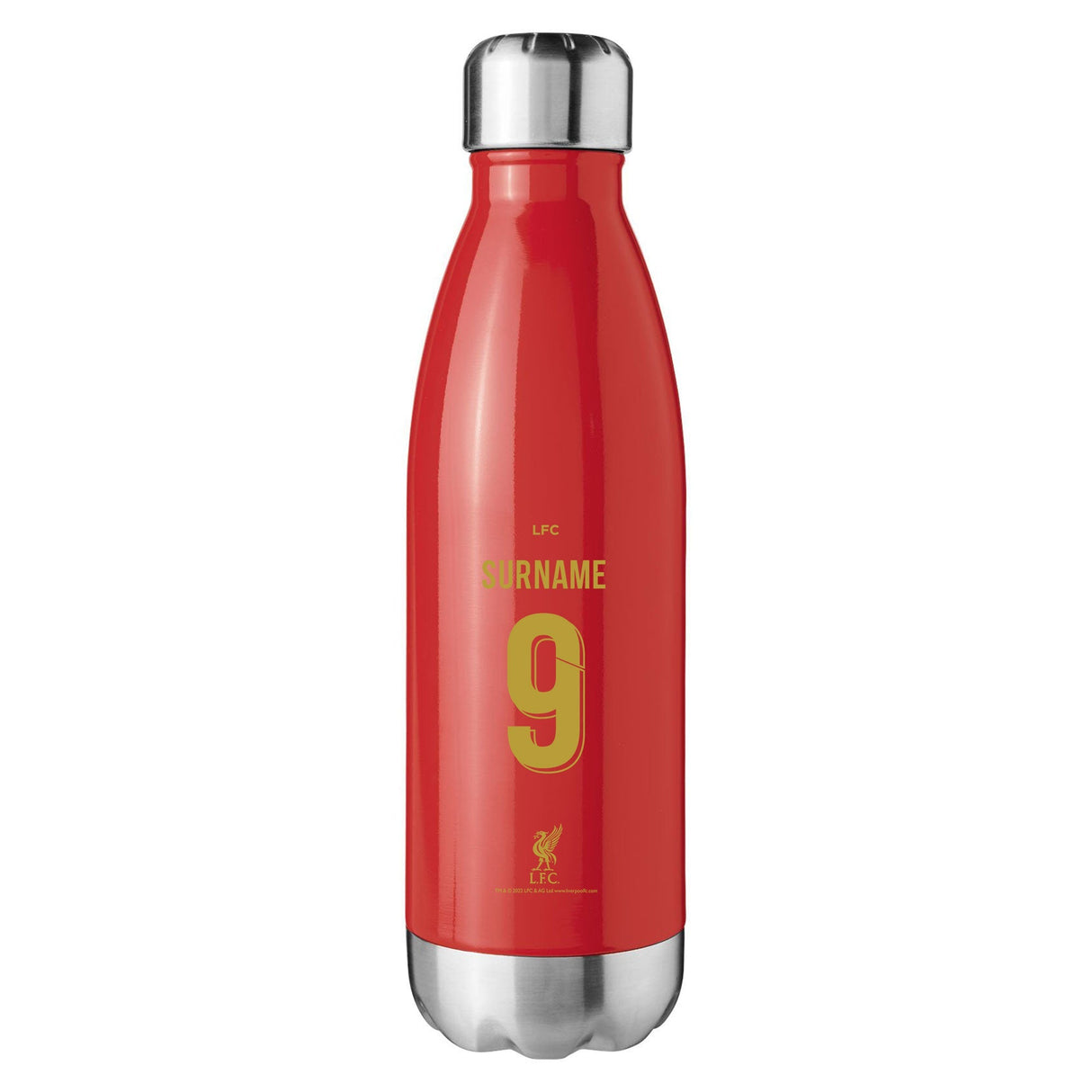 Liverpool FC Back of Shirt Red Insulated Water Bottle - CFG