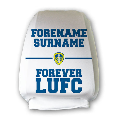 Personalised Leeds United FC Forever Headrest Cover - Car Accessories at Gift Moments