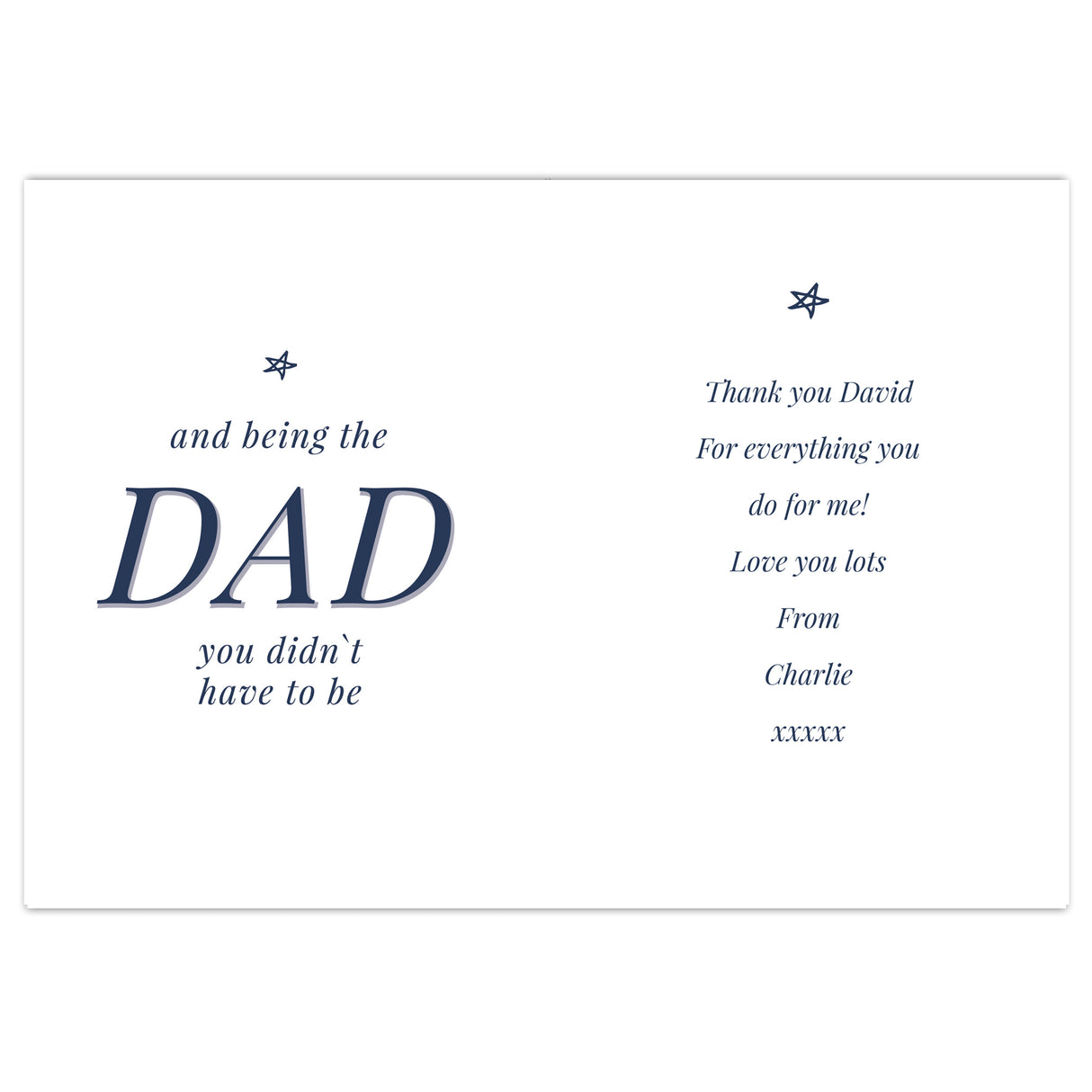 Personalised Stepdad Card - Greeting Cards at Gift Moments