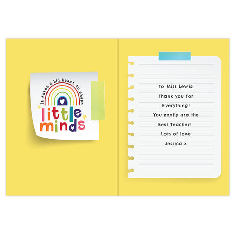 Personalised Shape Little Minds Greeting Card - Greeting Cards at Gift Moments