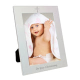 Silver 5x7 Christening Photo Frame - Photo Frames at Gift Moments