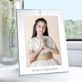 Elegant Silver 5x7 Confirmation Photo Frame - Photo Frames at Gift Moments