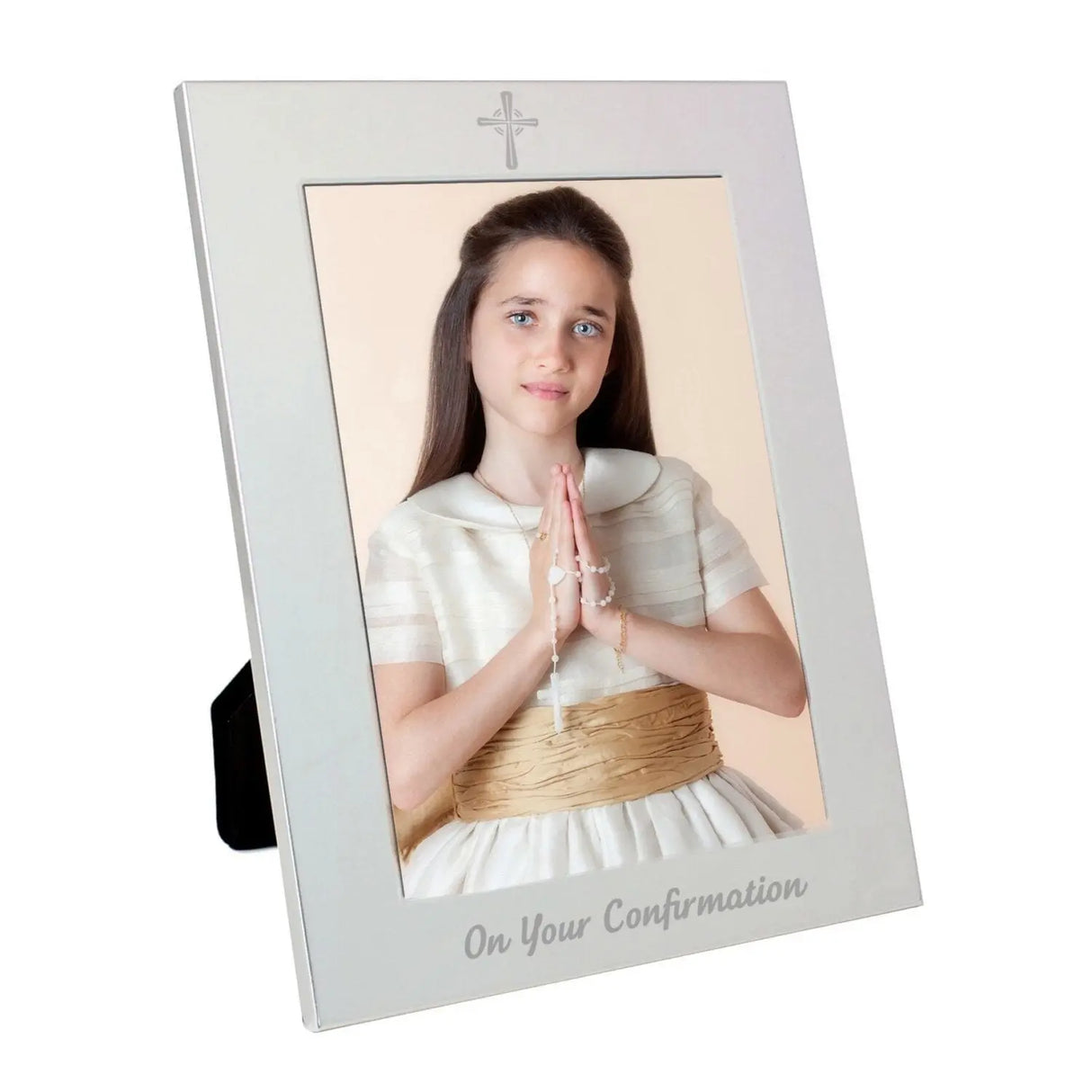 Elegant Silver 5x7 Confirmation Photo Frame - Photo Frames at Gift Moments