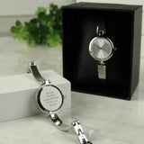 Personalised Silver Ladies Watch with Slider Clasp: 1 - Watches By Gift Moments