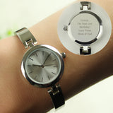 Personalised Silver Ladies Watch with Slider Clasp: 7 - Watches By Gift Moments