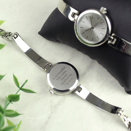 Silver Ladies Watch With Slider Clasp - Gift Moments