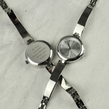 Silver Ladies Watch With Slider Clasp - Gift Moments