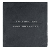 Personalised Slate Coaster with Custom Text: 3 - Coasters By Gift Moments