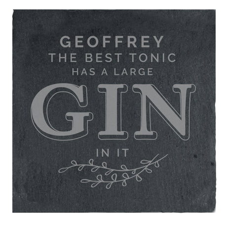 Gin & Tonic Single Slate Coaster - Gift Moments