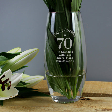 Personalised Happy Birthday Bullet Vase - Vases at Gift Moments