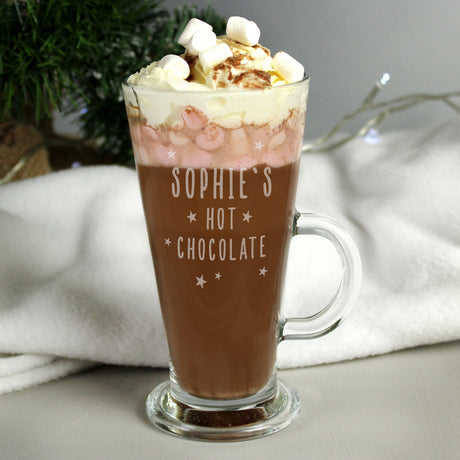 Stars Hot Chocolate Latte Glass - Gift Moments