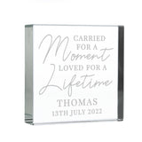 Personalised Carried for a Moment Crystal Token - Crystal Tokens at Gift Moments