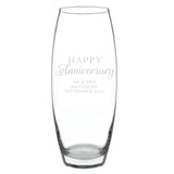 Personalised 'Happy Anniversary' Bullet Vase - Vases at Gift Moments