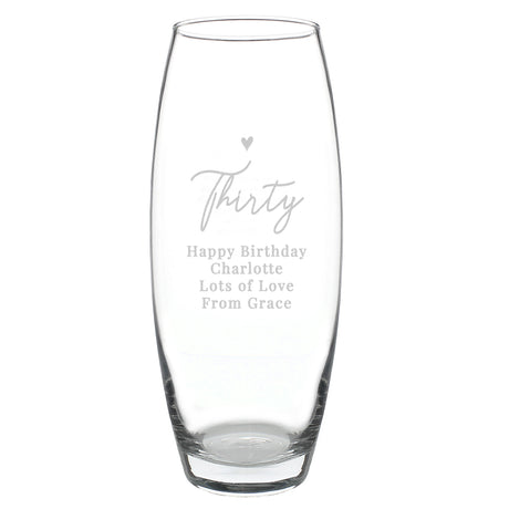 Personalised Big Age Bullet Vase - Vases & Plant Pots at Gift Moments