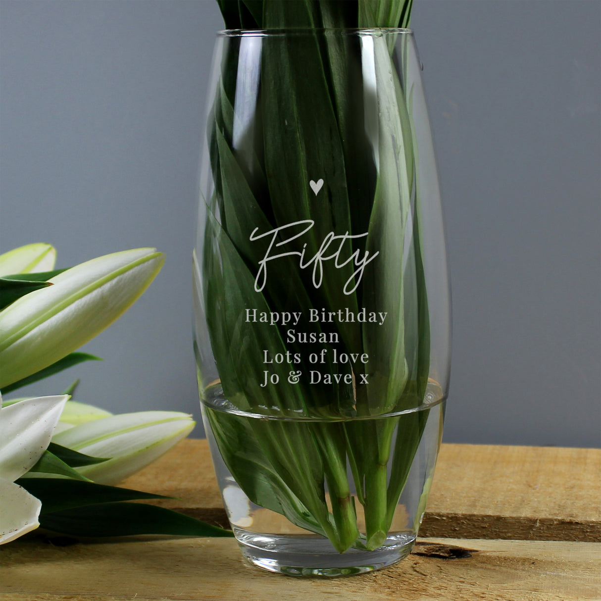 Personalised Big Age Bullet Vase - Vases at Gift Moments