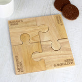 Personalised Jigsaw Wooden Coaster Set: 1 - Coasters By Gift Moments