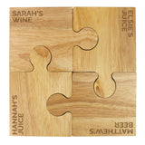 Personalised Jigsaw Wooden Coaster Set: 4 - Coasters By Gift Moments