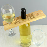 Personalised Wine Glass & Bottle Holder: 2 - Barware By Gift Moments