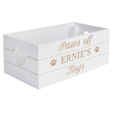 Personalised Pets White Wooden Crate - Storage at Gift Moments