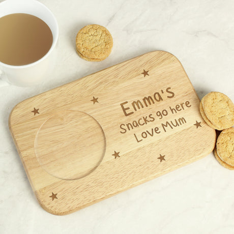 Personalised Stars Wooden Coaster Tray - Coasters at Gift Moments