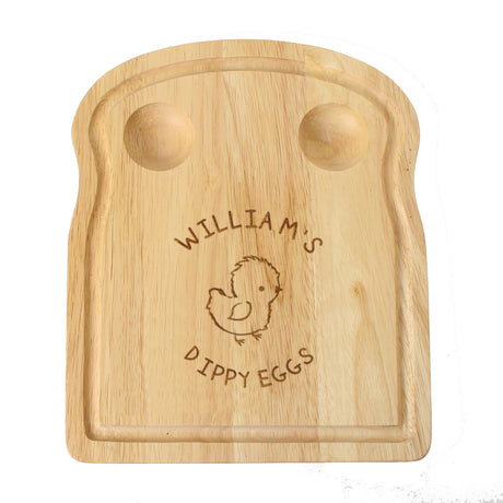 Personalised Chick Egg & Toast Board - Egg Cups at Gift Moments