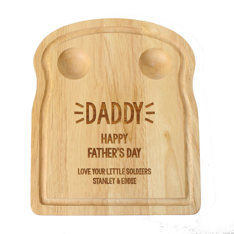 Personalised Free Text Egg & Toast Board - Egg Cups at Gift Moments