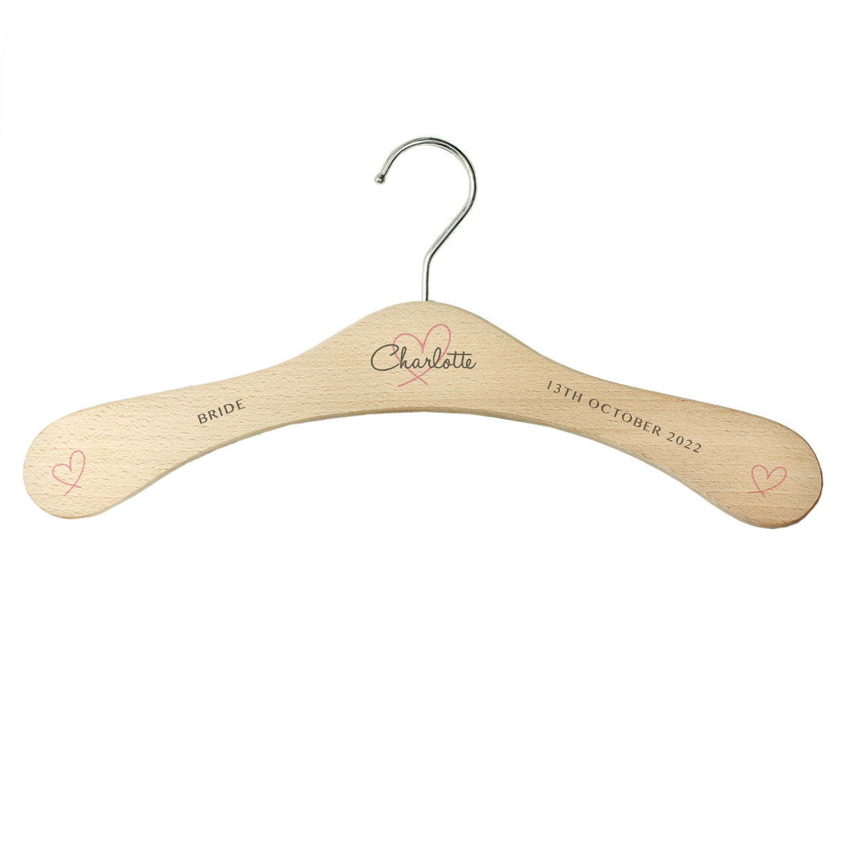 Personalised Heart Wooden Hanger - Keepsakes at Gift Moments