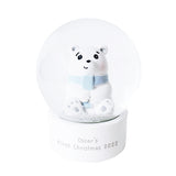 Personalised Polar Bear Any Name Snow Globe - Snow Globes at Gift Moments