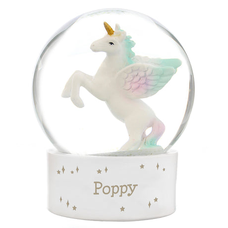 Unicorn Name Snow Globe - Gift Moments