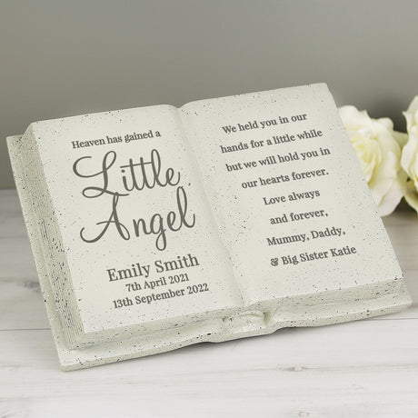 Personalised Angel Memorial Book - Memorials at Gift Moments