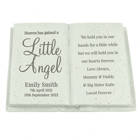 Personalised Angel Memorial Book - Memorials at Gift Moments