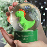 Personalised Dinosaur Glitter Snow Globe: 2 - Snow Globes By Gift Moments