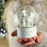 Personalised Message Village Glitter Snow Globe - Snow Globes at Gift Moments