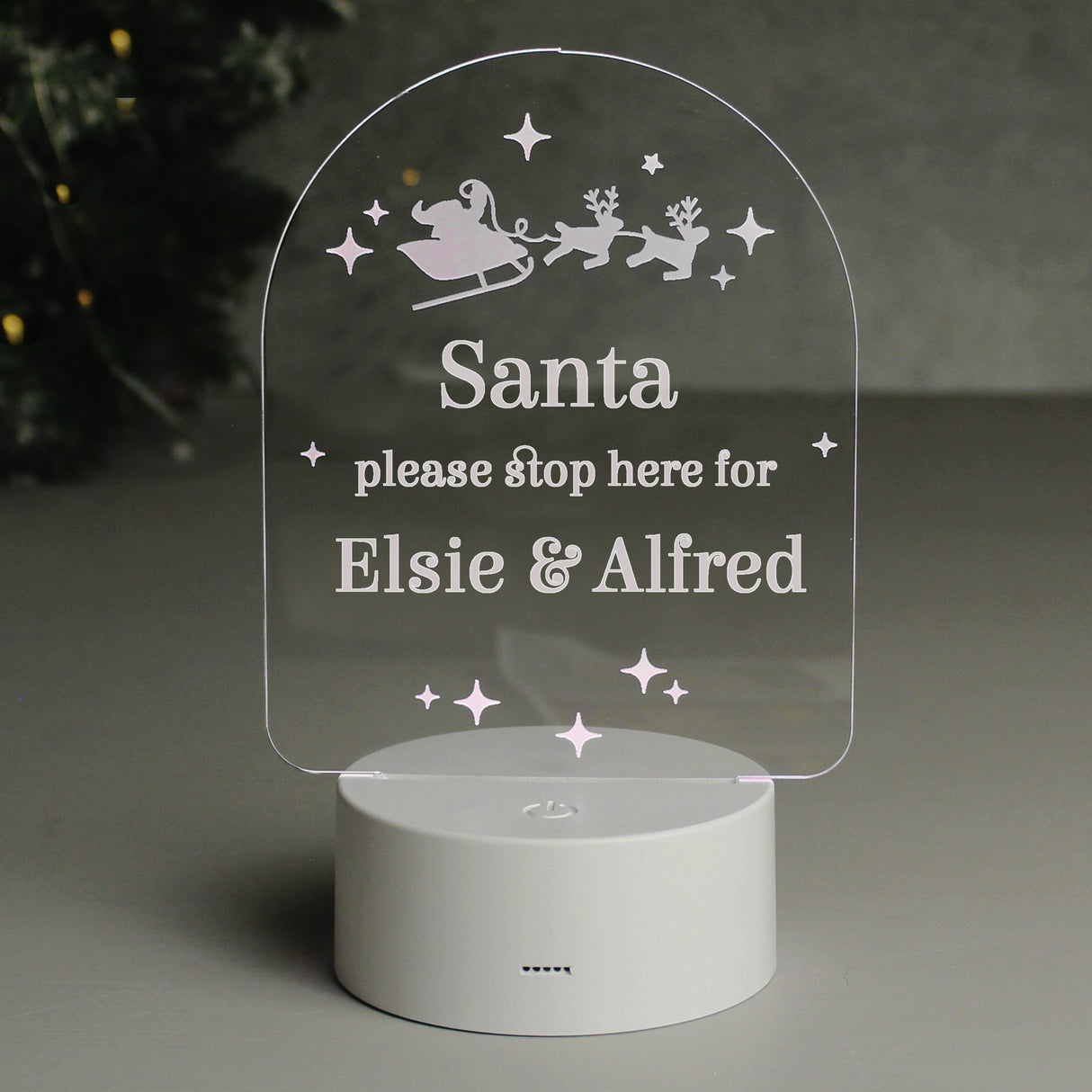 Personalised Free Text Christmas LED Light - LED Lighting at Gift Moments